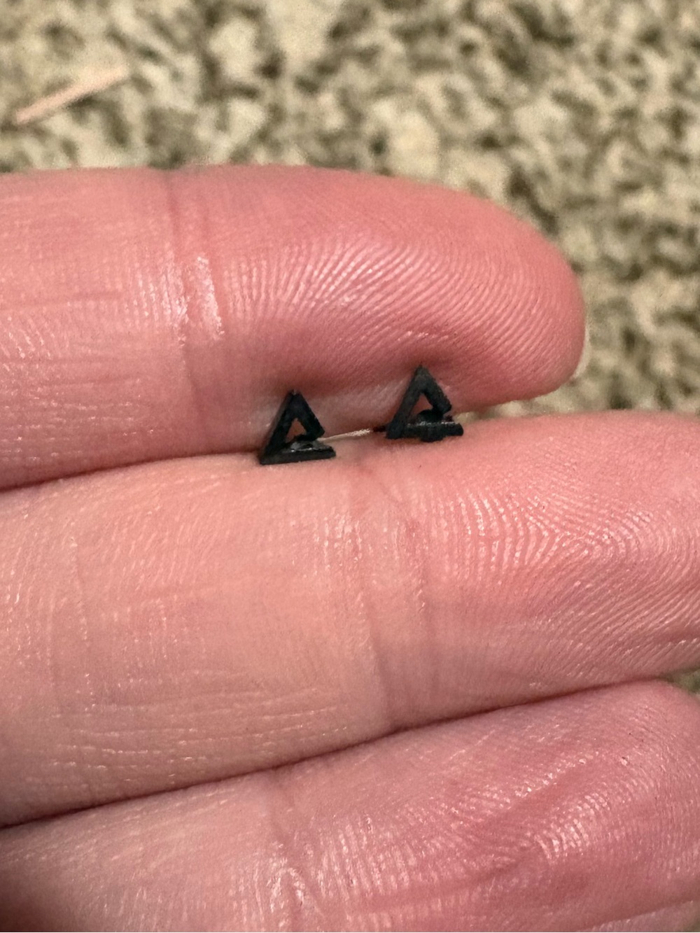 Minimalist Black Triangle Stud Earrings - Women Jewelry